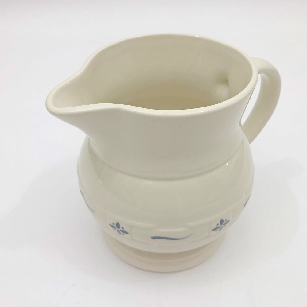 EUC Longaberger Pottery Woven Traditions Blue 2 QT 1990 USA Handmade - Picture 8 of 12